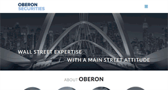 Desktop Screenshot of oberonsecurities.com